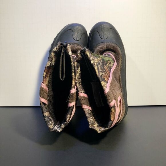 Girls ITASCA Brown / Camo Print Outdoor Boots / Size 2 - Picture 6 of 10